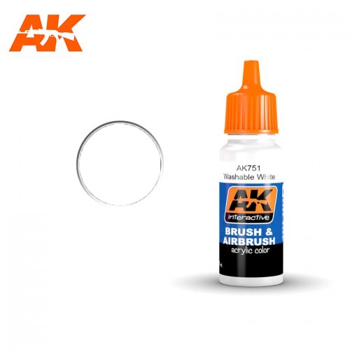 AK WASHABLE WHITE PAINT AK751N